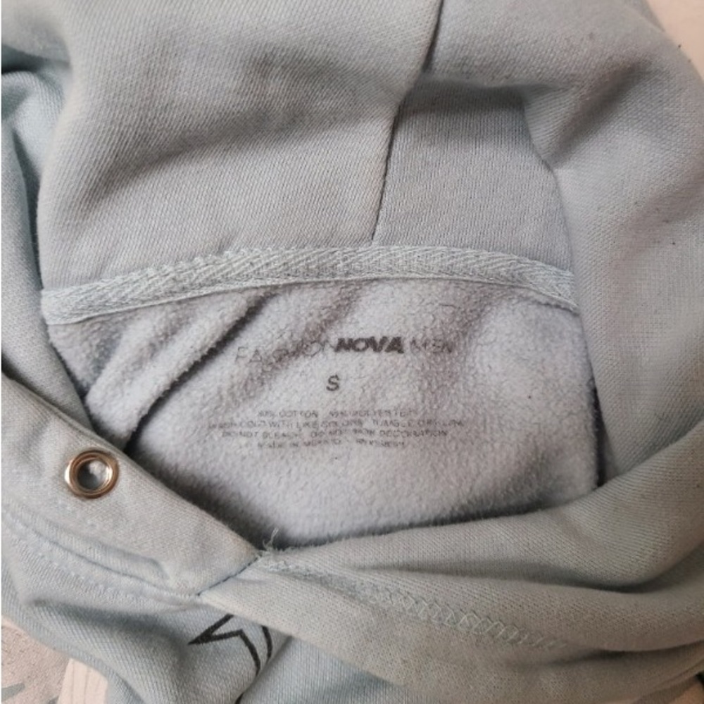 Fashion Nova Soft Blue Sweatshirt